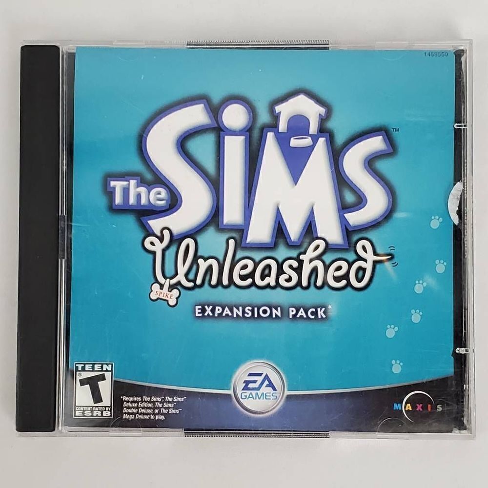 The Sims, Unleashed Expansion Pack PC CD-ROM, Simulation Game, Manual and Key